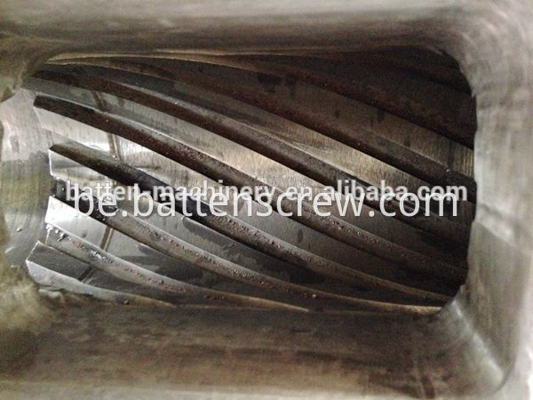 100/36 Шрубавая бочка з высокай ёмістасцю / вадзяной астуджанай курткай для экструдара HDPE трубы